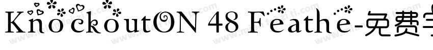 KnockoutON 48 Feathe字体转换